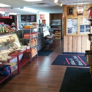 the inside of the store