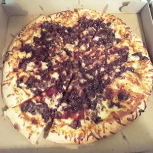 BBQ Steak Pizza