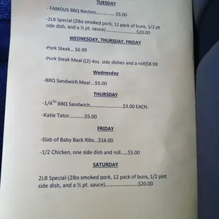 Specials