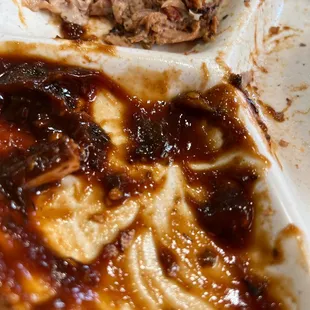 Spicy BBQ sauce! See the seeds!