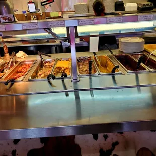 a variety of food items