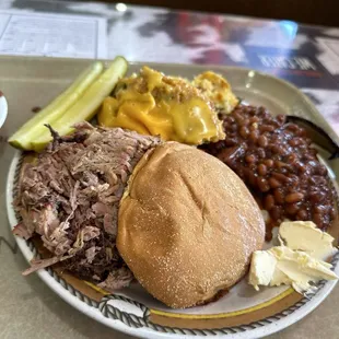 Brisket combo with incredible beans