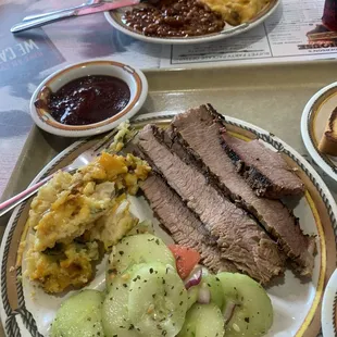BBQ Dinner Plate with 2 Sides
