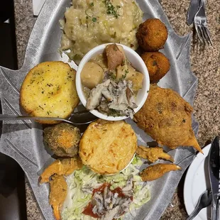 Crab 7 ways with a weird crab salad