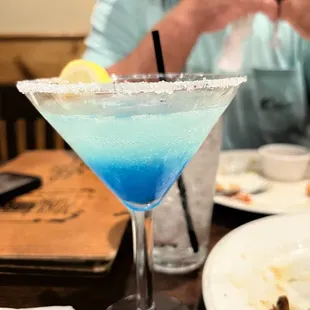 Blueberry martini