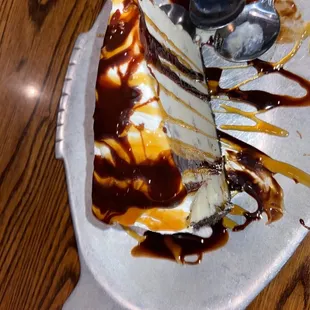 Turtle Pie  My dessert at Mike Anderson&apos;s