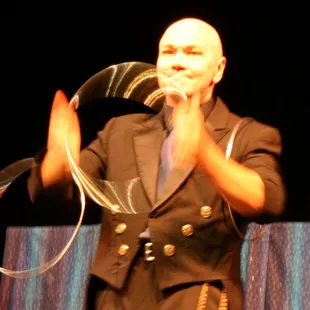 Spinning Rings; many of the skill effects in the show have taken years to master