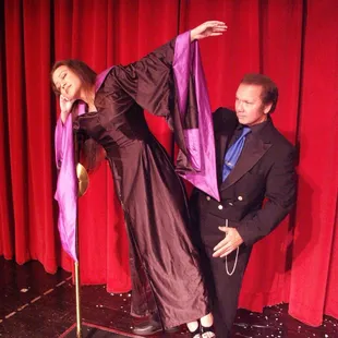 Levitation!  Mike is the only Magician in Hawaii to feature this legendary Illusion in his larger shows