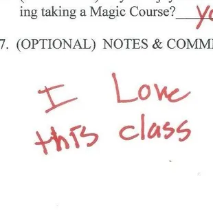 Great feedback from the Magic Class.  Students have appeared on Major Showcases, and even recieved inquiries from AGT.