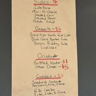 Menu 2/17/24