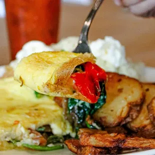 Veggie Vegetable Omelette