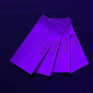 Show tickets bought at the time of the show. What a great bargain.