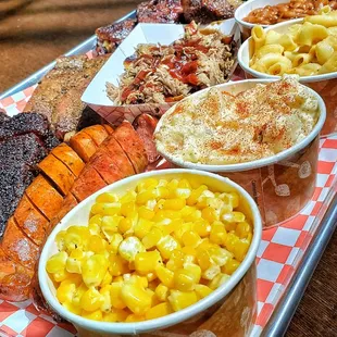 a platter of food