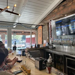 people sitting at the bar