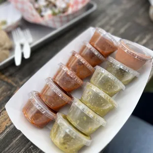 Just a side of salsas lol