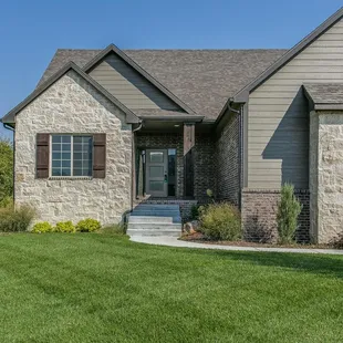 the front of this home