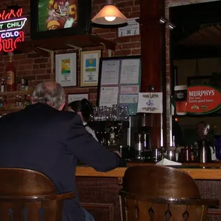 Regulars at the O'Shay's bar.