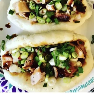 Chicken Bao! House made bun with our grilled chicken.