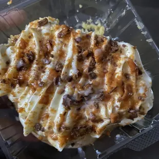 Butterfinger cake. moist, light, delicious!