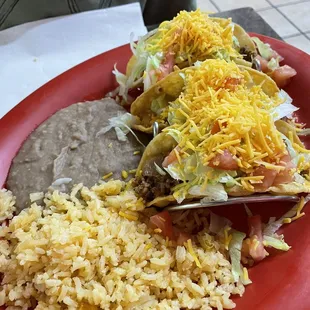 Crispy taco plate