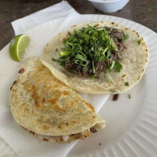 Barbacoa Taco and fajita Quesadillas