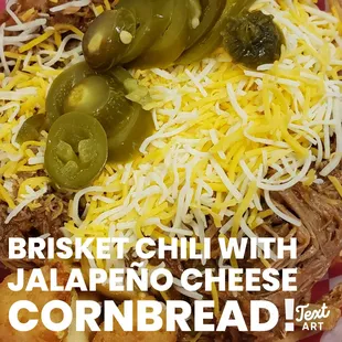 a pulled pork sandwich with jalapeno cheese and jalapeno peppers