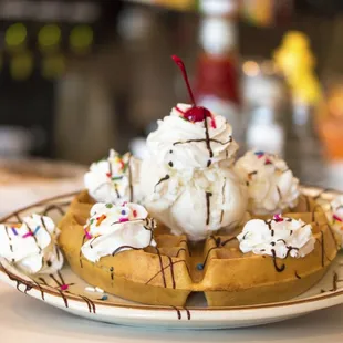 Waffle Sundae