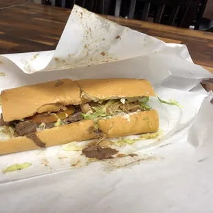 Roast beef po boy.
