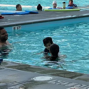 Happily swimming with Dakota!