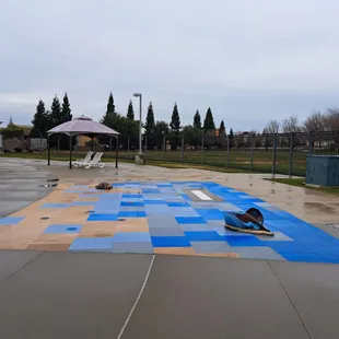 Outdoor splash pad for children