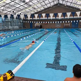 The beautiful lap pool