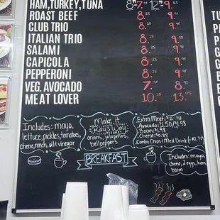 Heavy meat on cold cuts, always.