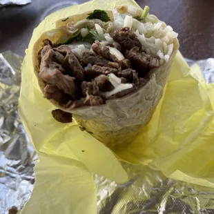 Asada burrito