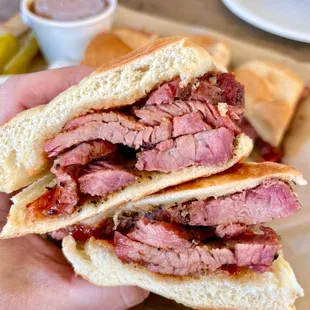 Delicious tri-tip sandwich