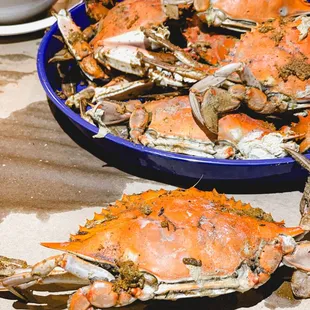 a plate of crabs