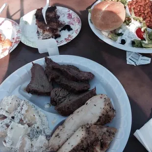 a variety of food items