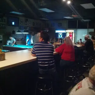 people sitting at the bar