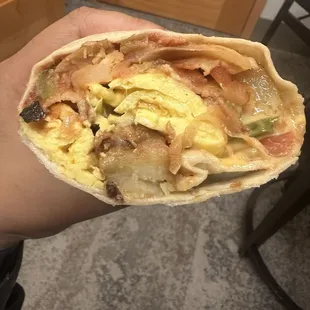 Bacon big burrito