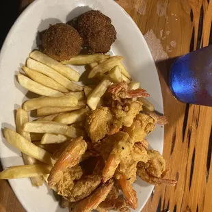 "Large" fried shrimp platter