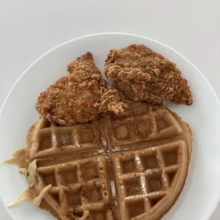 Chicken Waffle and Fried Chicken