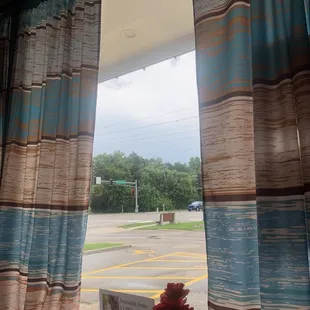 Classic curtains and window seating