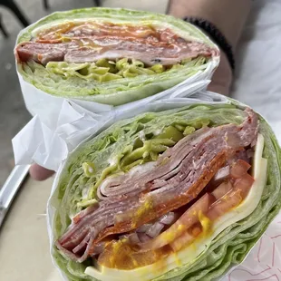 Cold no Carb Italian Wrap