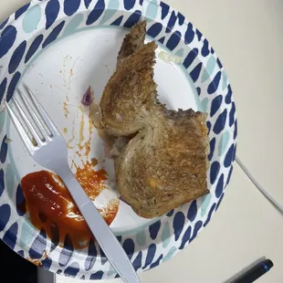 Roast beef Ruben sandwich on rye