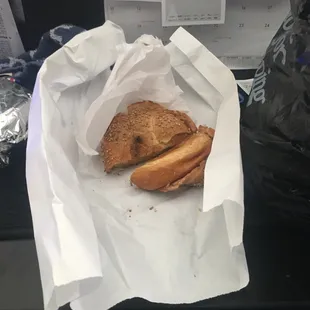 Terrible I asked for a sesame seed bagel with cream cheese not a sesame seed roll with butter , Debbie Downer ruined my order