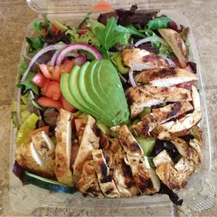 Grilled Chicken Salad with everything.