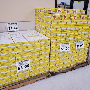 Disposable gloves for a $1 a box of 100!  A necessity during this "Coronavirus Epidemic".