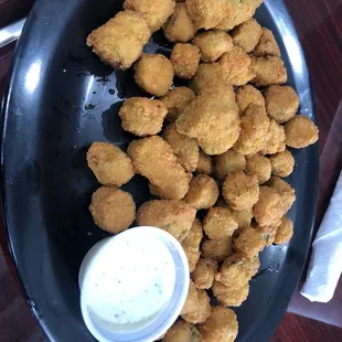 Their fried okra and homemade ranch
