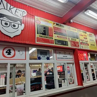 the inside of the store