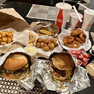 The Mike's Drive-In spread!