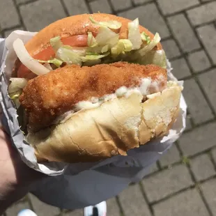 Halibut Fish Filet Sandwich